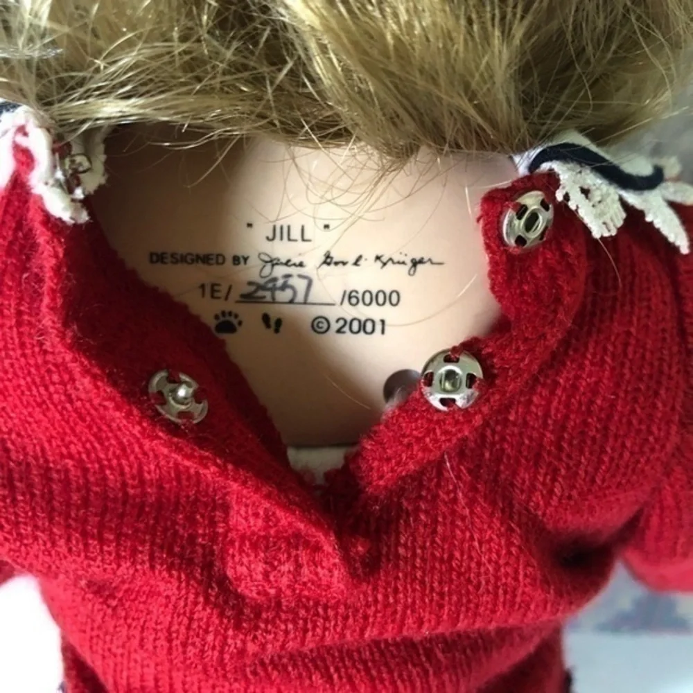 Vintage 2001 Jill School Girl Porcelain Doll